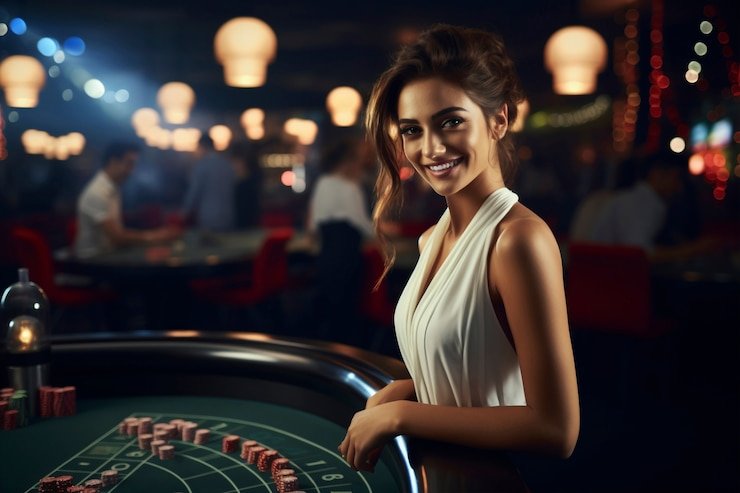Antarmuka aplikasi mobile granova menampilkan meja blackjack langsung dengan dealer profesional